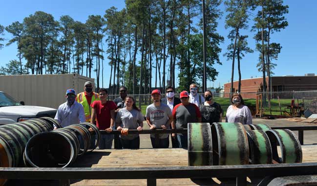 Channelview-High-School-receives-scrap-pipe-donation