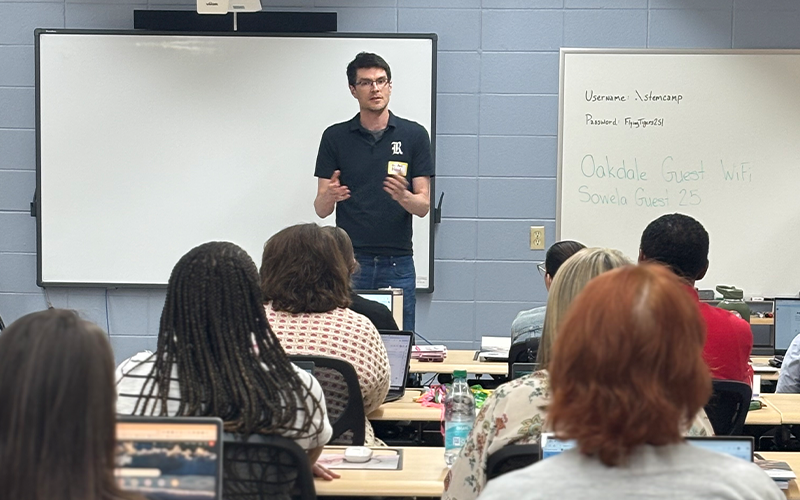 Dr. Hand presenting