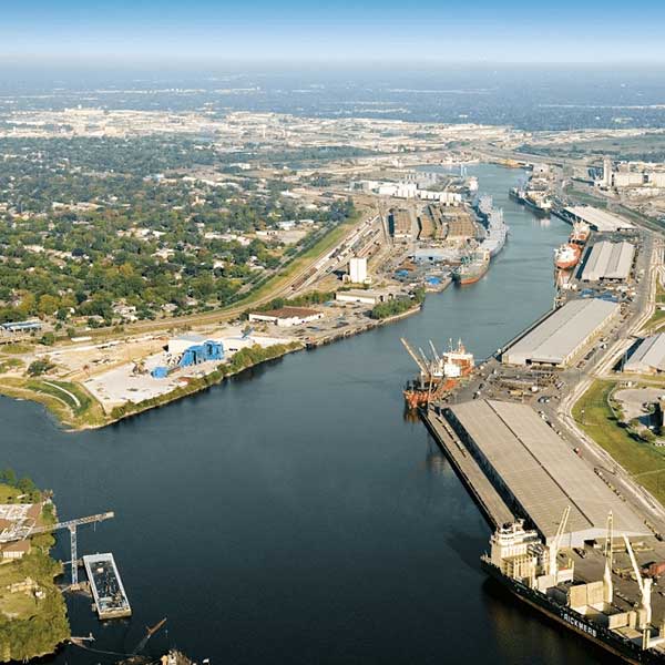 Houston Ship Channel project work area